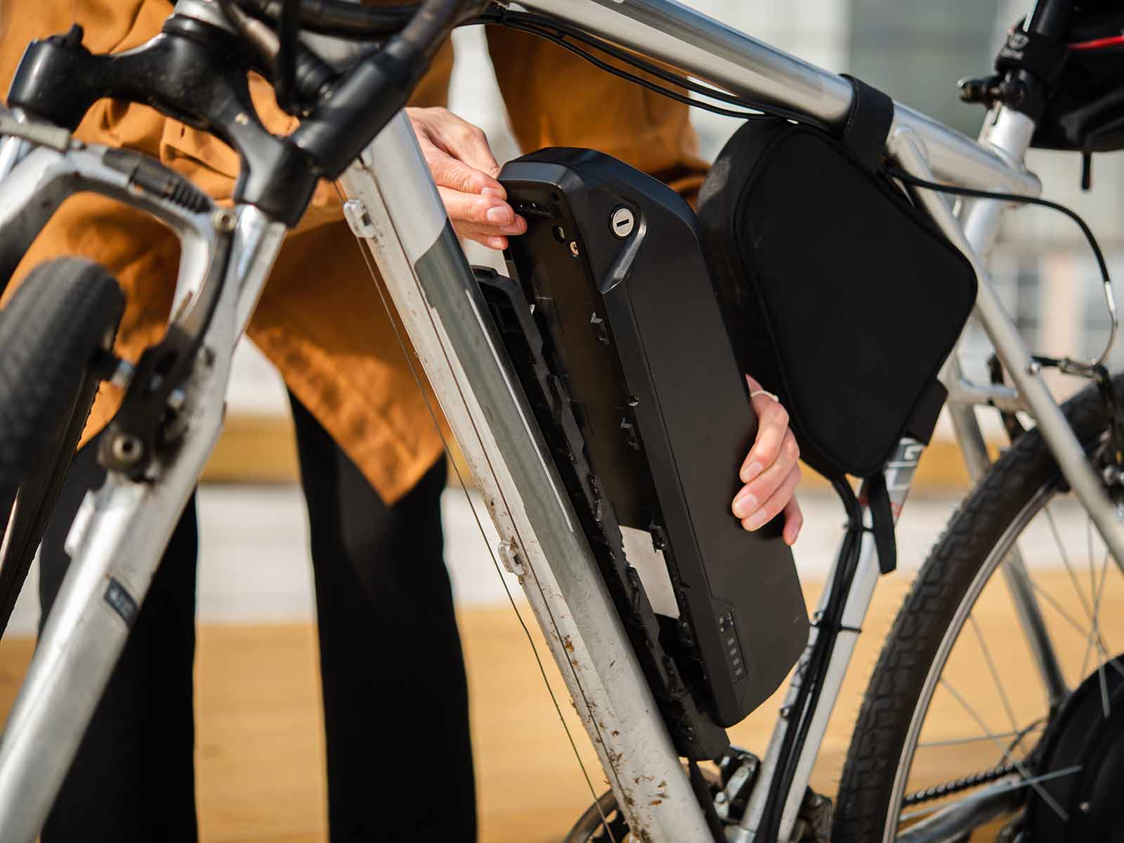 Batteri på elcykel