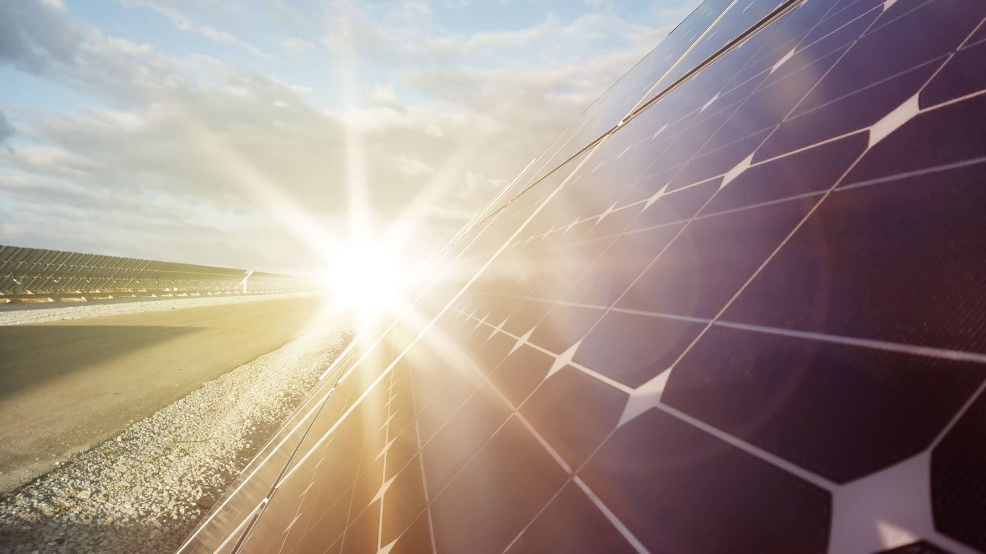 Solen skinner på solceller. Det giver vedvarende energi eller grøn energi, som det også kaldes. Men hvad er vedvarende energi ?