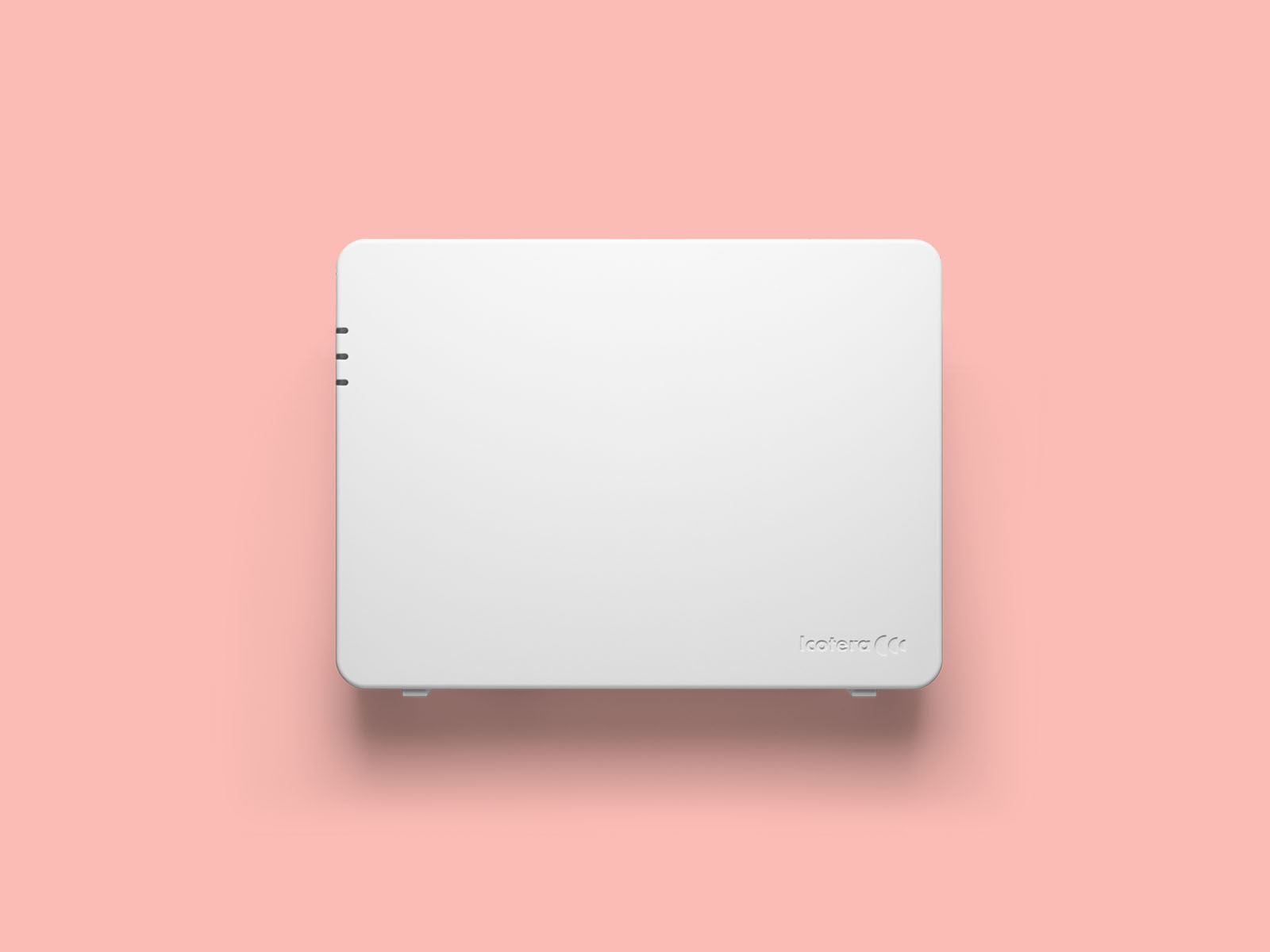 Icotera i4882 router på lyserød baggrund