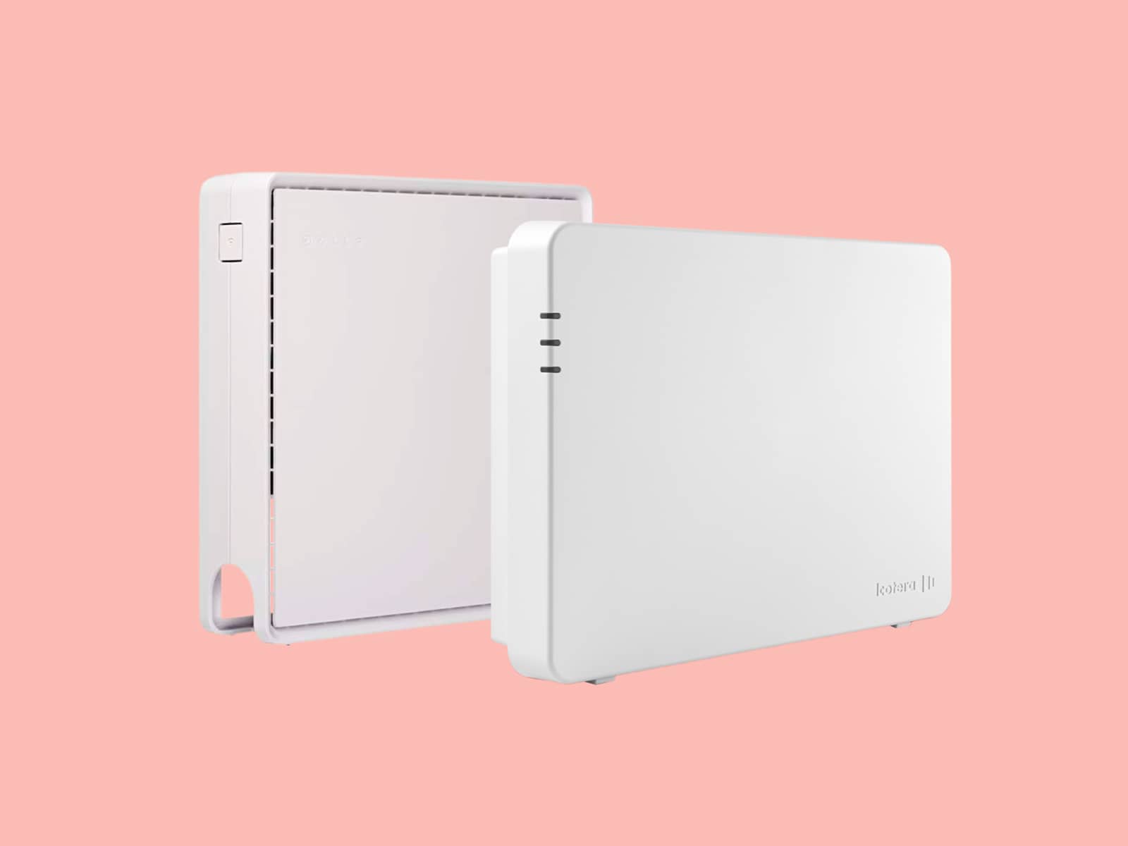 Icotera routere i4850 og i4882 på lyserød baggrund