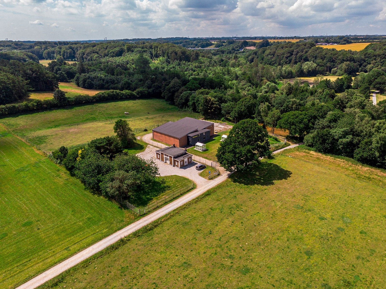 Vandværk i Kongsted set fra oven.