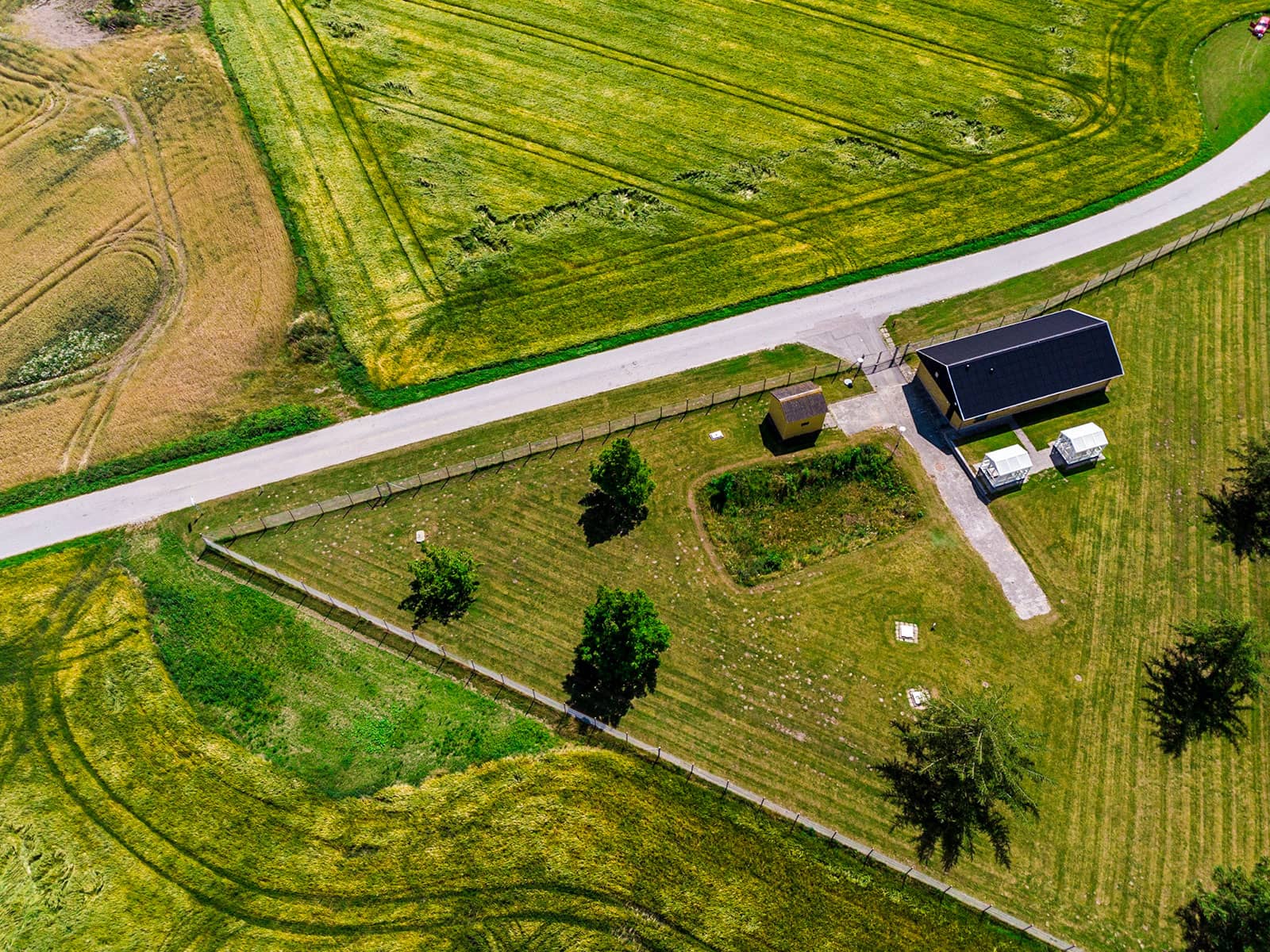 Vandværk i Svenstrup set fra oven.
