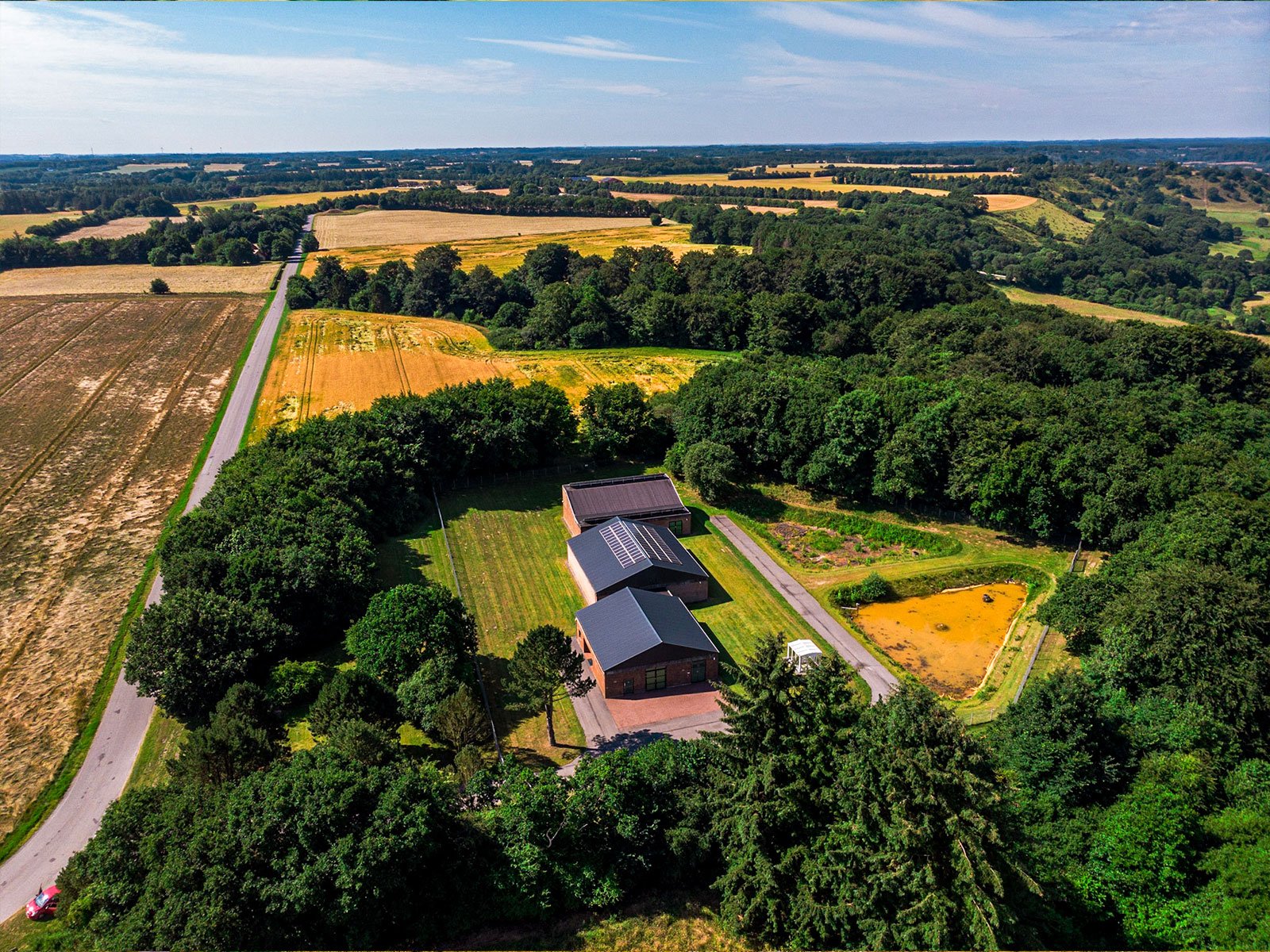 Vandværk i Tørskind Vork set fra oven.