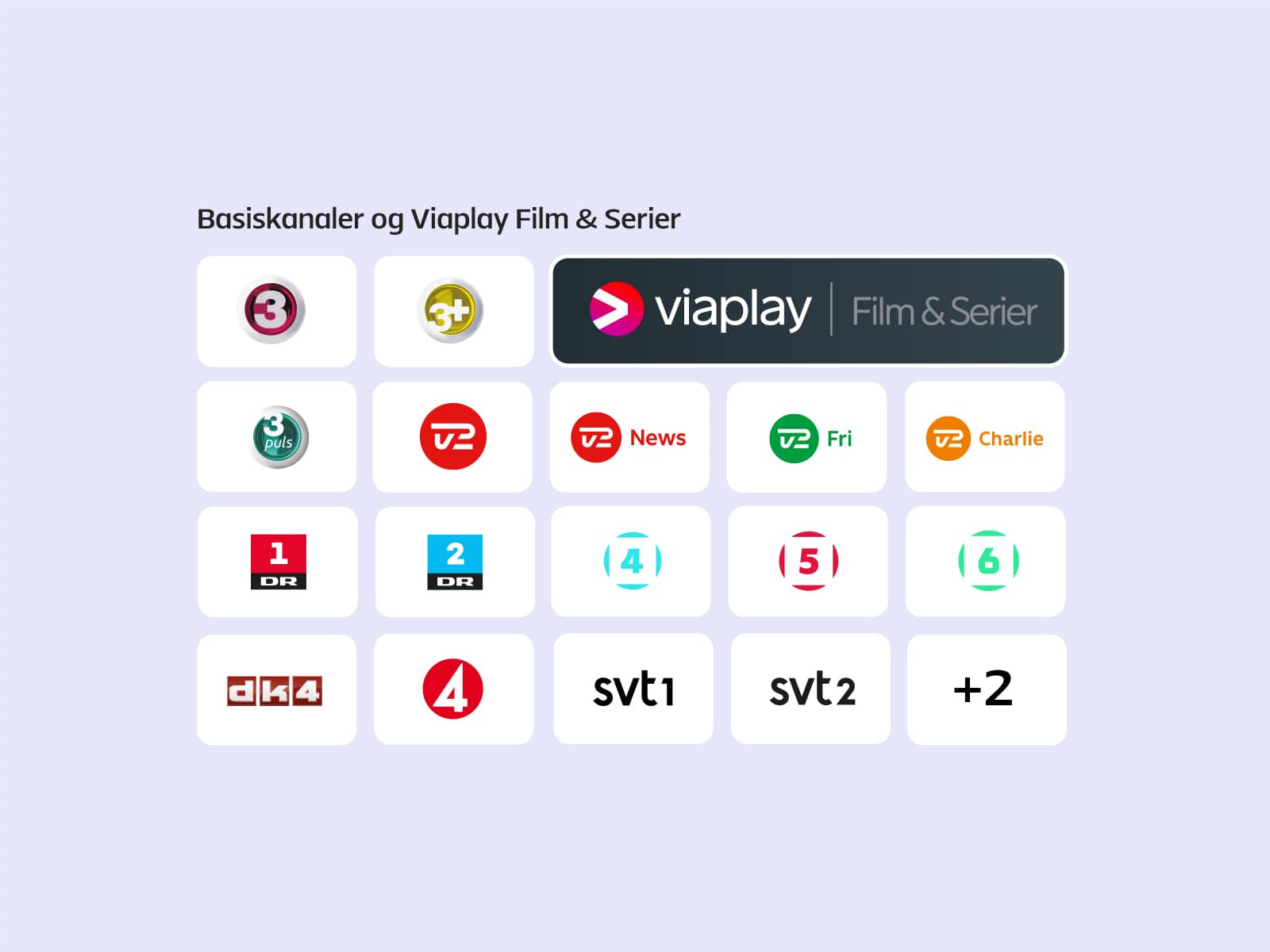 Allente tv-pakker med 18 basiskanaler og Viaplay Film & Serier. Få 20 % rabat på tv-pakker når du er kunde hos EWII.