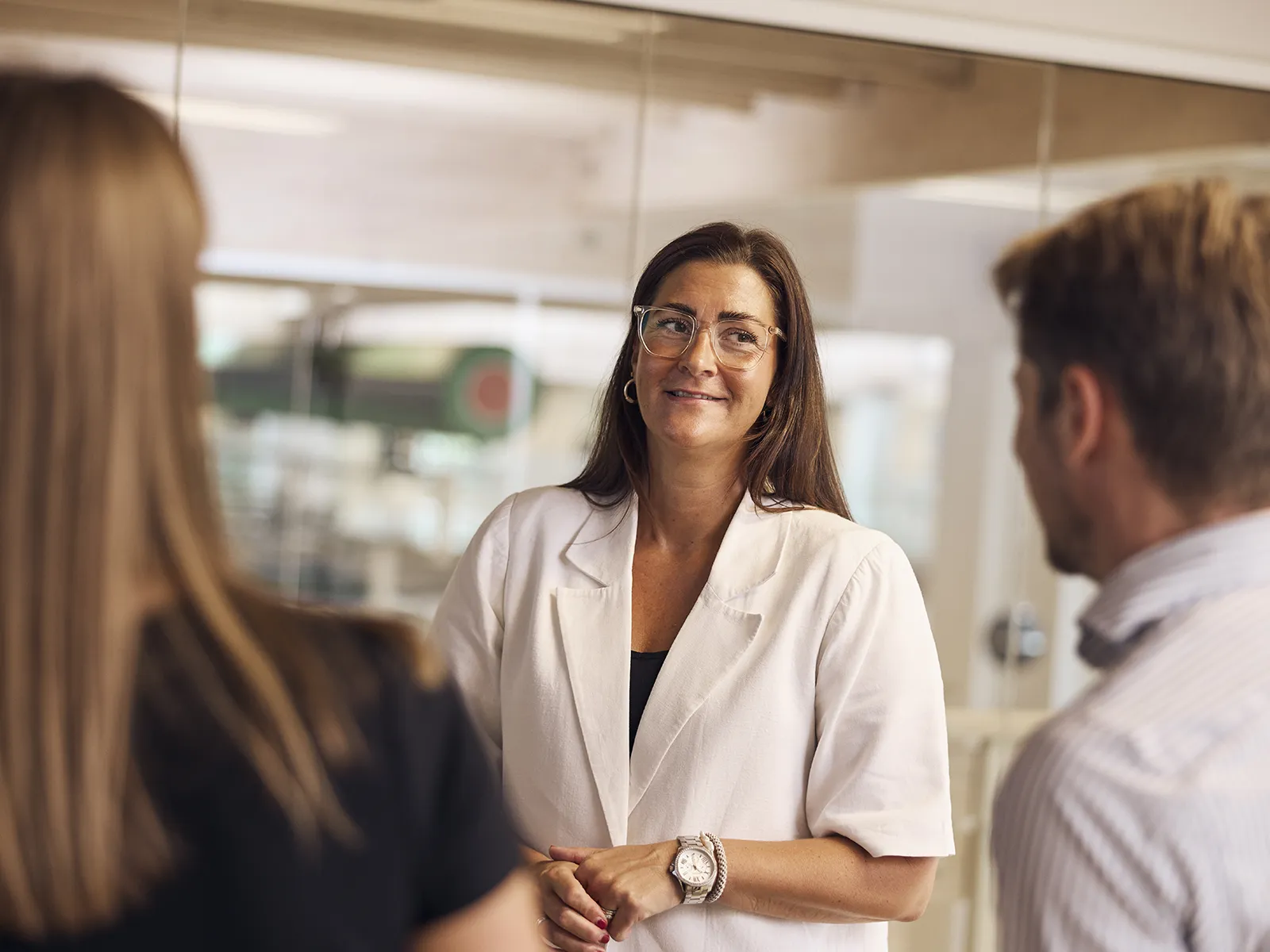 Tre EWII kolleger i samtale